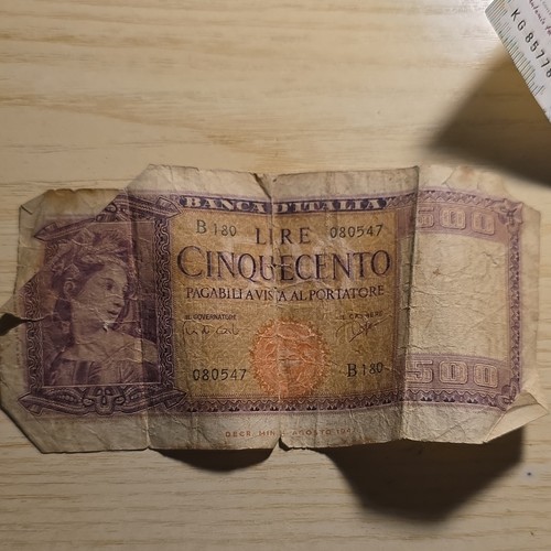 Banca italia banconota - banconota, 500