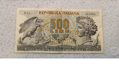 Banconota 500 lire - , aretusa