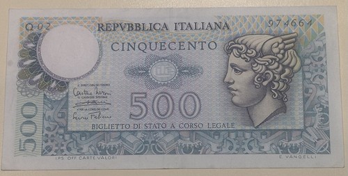 Banconota 500 lire aretusa - banconota,