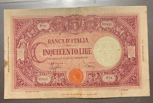 Banconota 500 lire - 500,