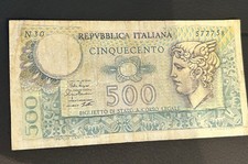 banconota 500 lire repubblica