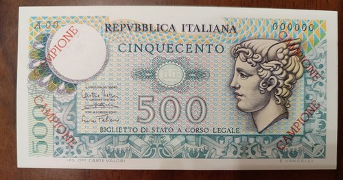 Banconota periziata 500 lire - periziata,