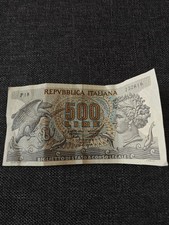 BANCONOTA 500 LIRE TESTA DI