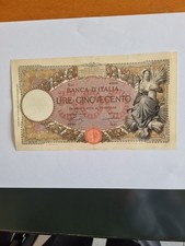 Banconota 500 Lire Mietitrice