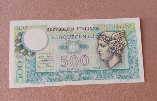 Banconota 500 lire mercurio - banconota,