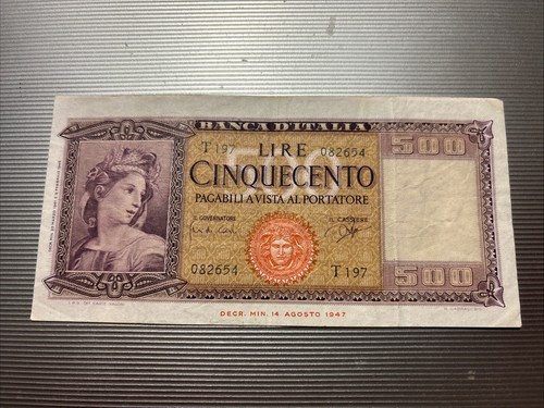 Banconota 500 lire 61 - banconota, 23/3/61