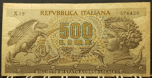 Banconota rara 500 lire - rara,