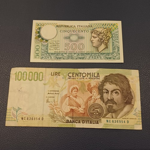 Banconote vecchie italiane 100 - italiane,