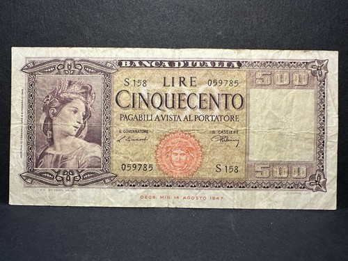 Banconota rara 500 lire - banconota,