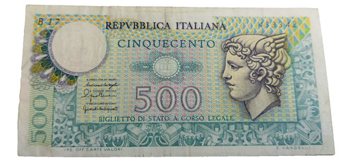 Banconota lire 500 - banconota,