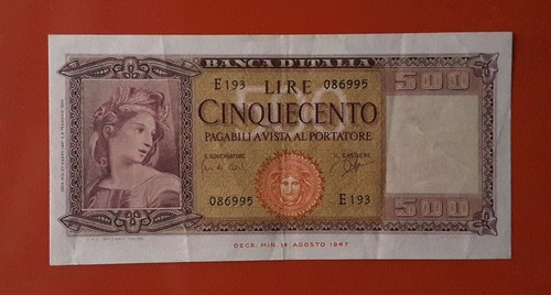 Banconota 500 lire 1947 - 500,