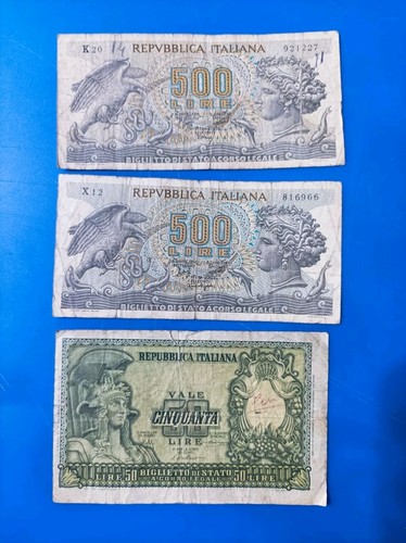 Lotto banconote 100 e 500 - 100,