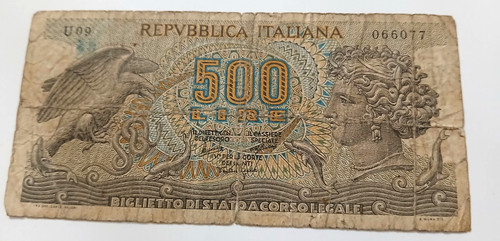 Banconota 500 lire giugno - banconota,