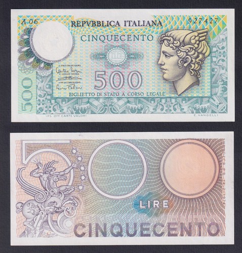 Banconota italia 500 - italia, lire
